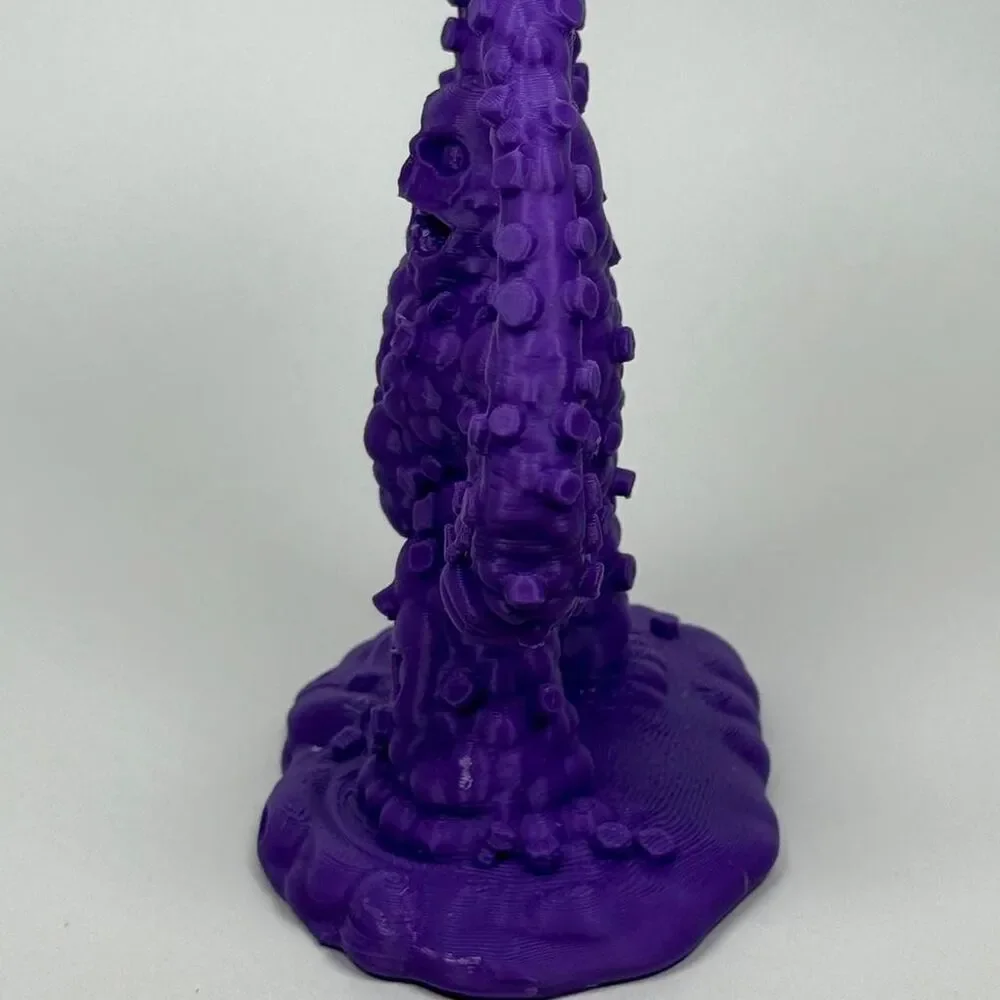 The magnetic monster, classic movie, monster toy, solid purple plastic